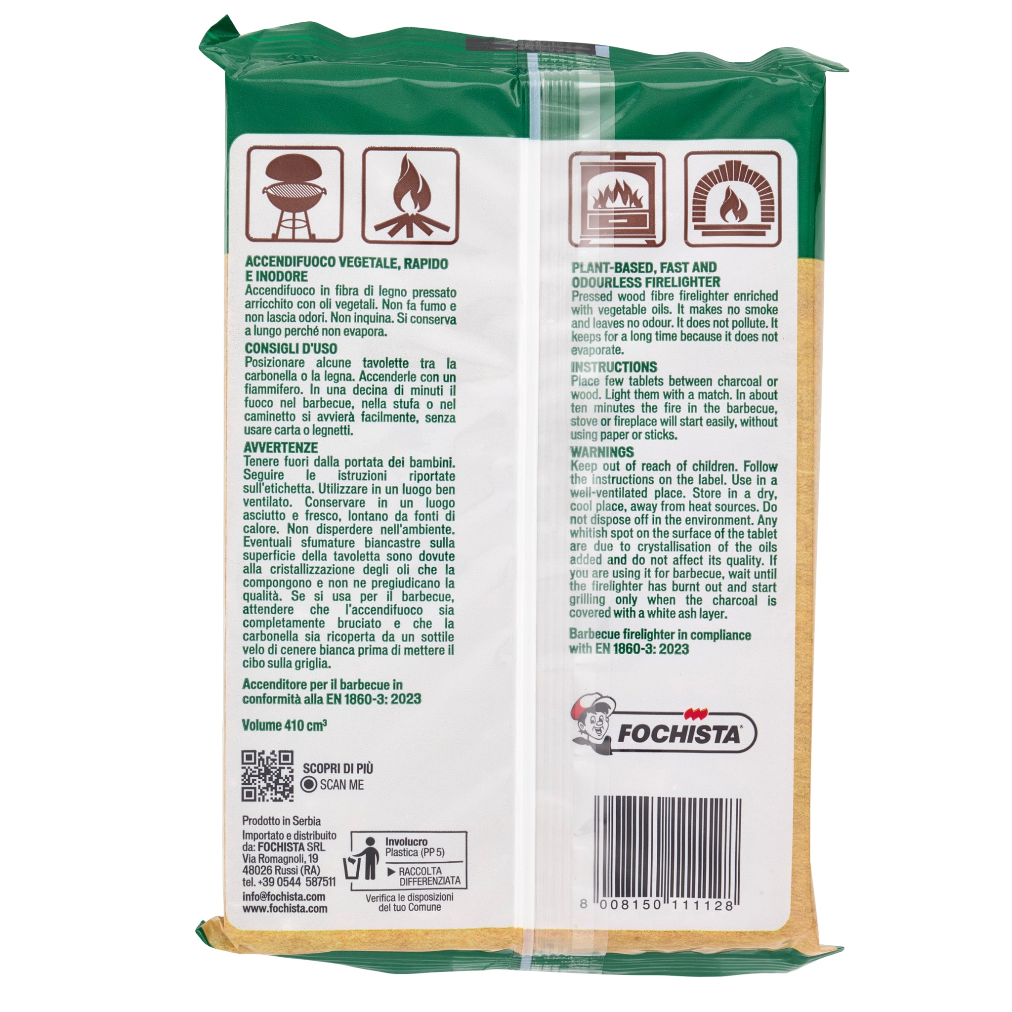 Accendifuoco Naturale Verdefuoco (24-28-40-96 Cubetti)
