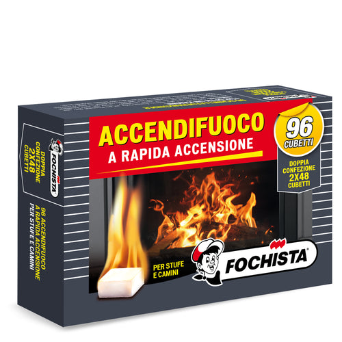 Accendifuoco Rapida Accensione Cubetti (48-96 Cubetti)
