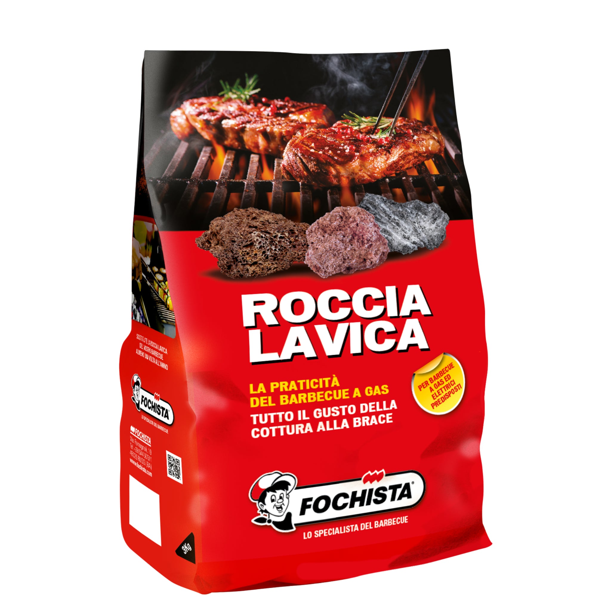Roccia lavica per barbecue