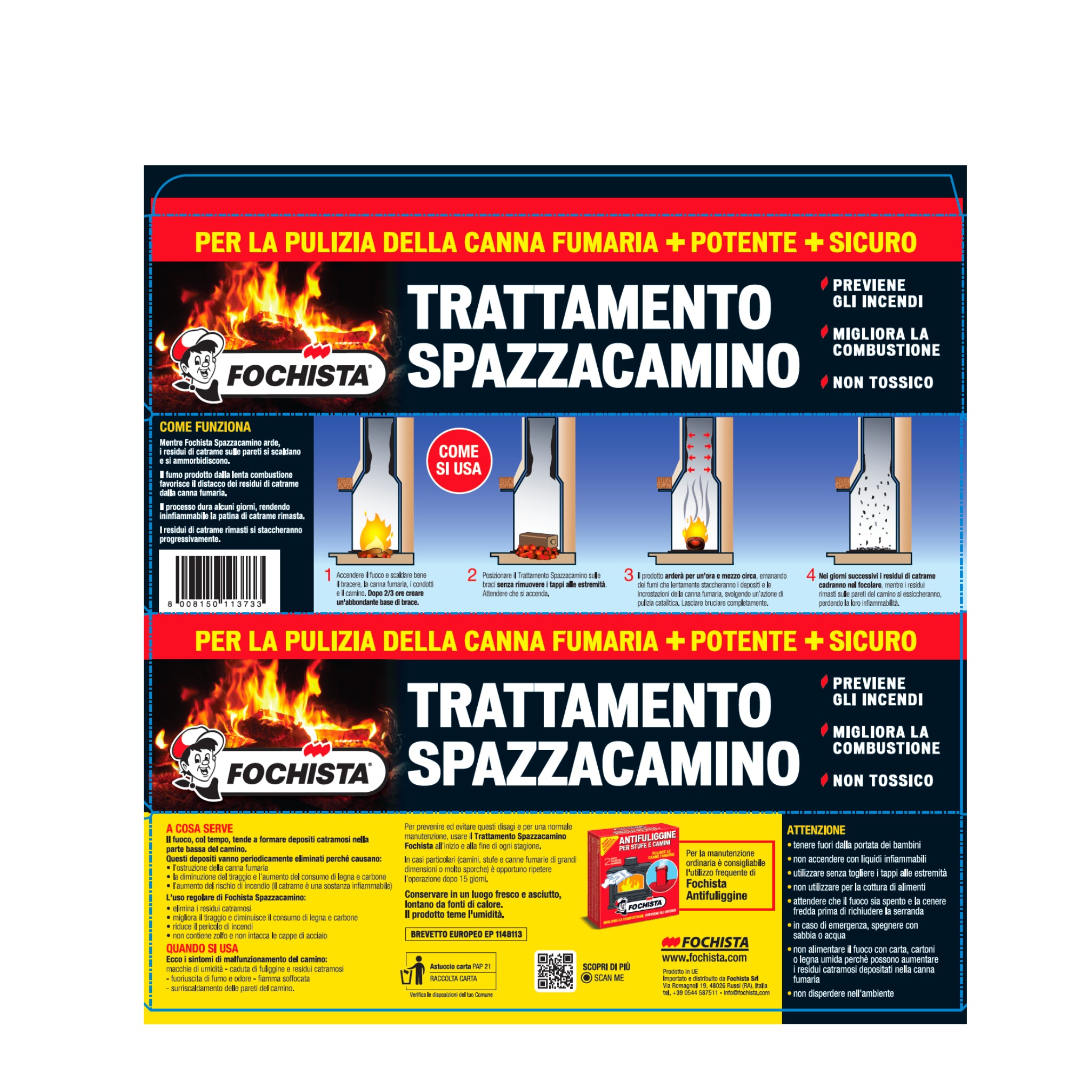 Trattamento Spazzacamino Fochista