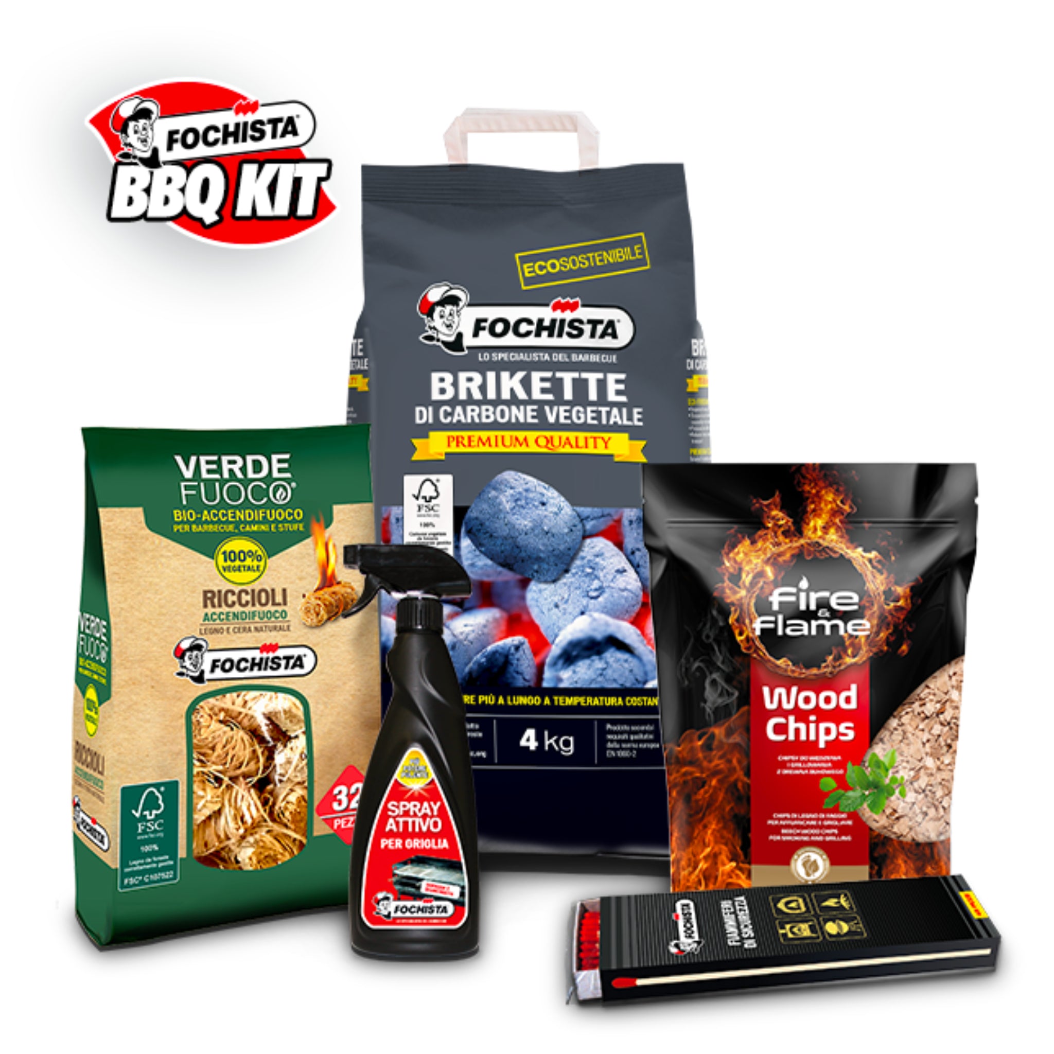 BBQ Kit Brikette Fochista